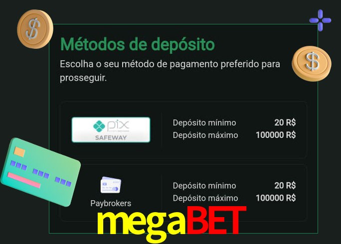 O cassino megabet oferece uma grande variedade de métodos de pagamento